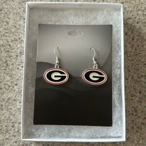 Georgia Bulldog Earrings NEVER WORN